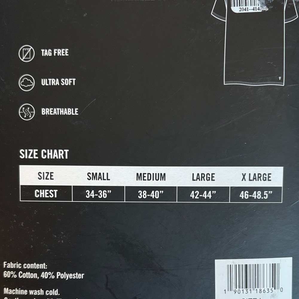Super soft!! Frye Men's Crew Neck T-Shirts 4-Pack in Blue and Gray - Picture 4 of 5